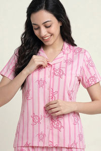 Zivame Knit Cotton Pyjama Set - Festival Bloom — thumbnail 3